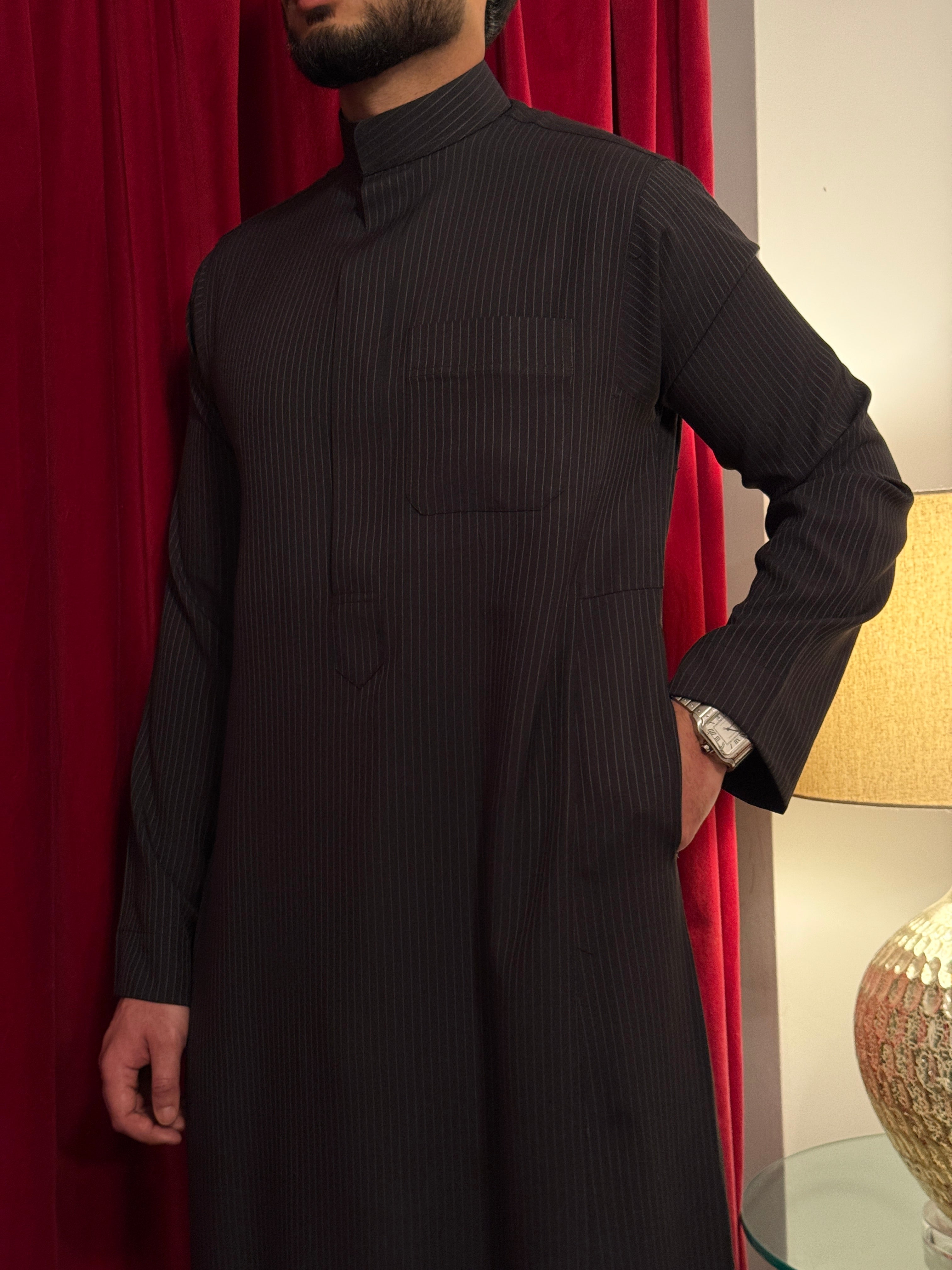 BLACK PINSTRIPE